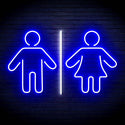 ADVPRO Male and Femal Restroom Toilet Washroom Ultra-Bright LED Neon Sign fn-i4046 - White & Blue