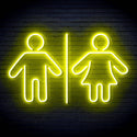 ADVPRO Male and Femal Restroom Toilet Washroom Ultra-Bright LED Neon Sign fn-i4046 - Yellow