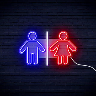 ADVPRO Male and Femal Restroom Toilet Washroom Ultra-Bright LED Neon Sign fn-i4046