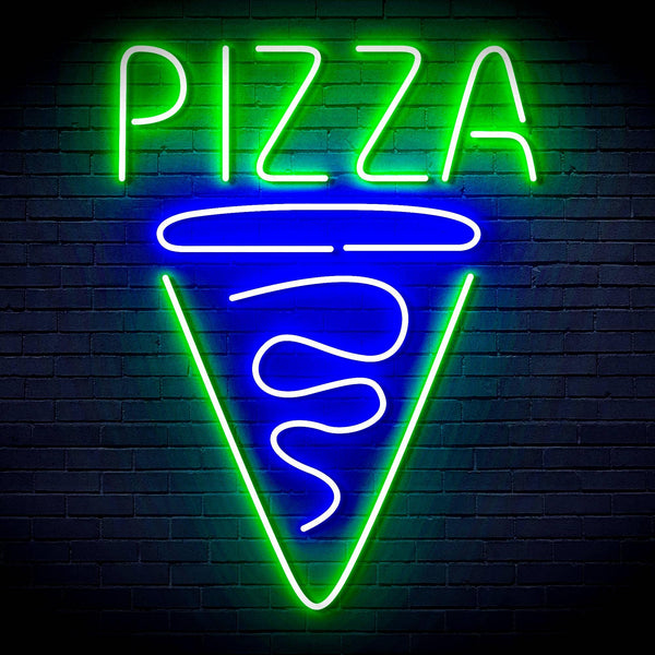 ADVPRO Pizze Restaurant Logo Ultra-Bright LED Neon Sign fn-i4047 - Green & Blue
