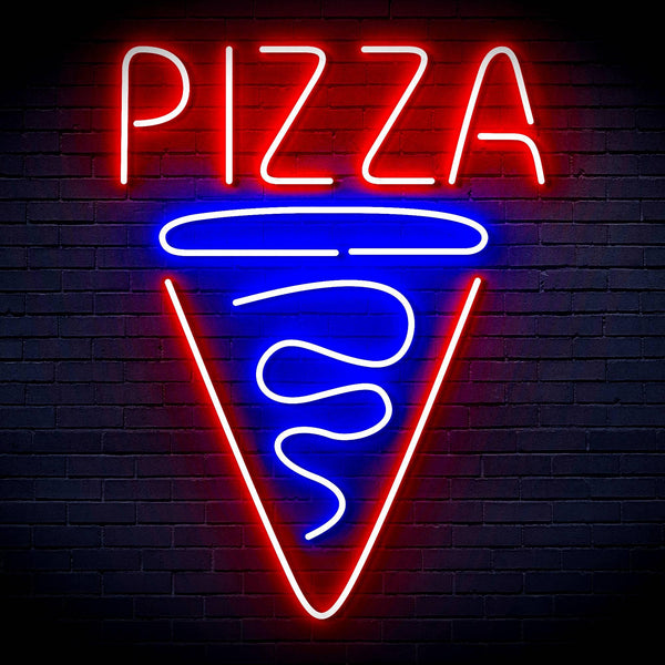 ADVPRO Pizze Restaurant Logo Ultra-Bright LED Neon Sign fn-i4047 - Red & Blue