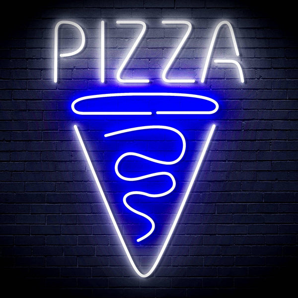 ADVPRO Pizze Restaurant Logo Ultra-Bright LED Neon Sign fn-i4047 - White & Blue