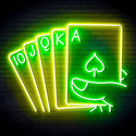 ADVPRO 5 Cards Ultra-Bright LED Neon Sign fn-i4048 - Green & Yellow