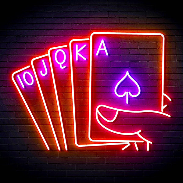 ADVPRO 5 Cards Ultra-Bright LED Neon Sign fn-i4048 - Multi-Color 5