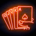 ADVPRO 5 Cards Ultra-Bright LED Neon Sign fn-i4048 - Orange