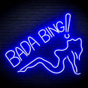 ADVPRO Bada Bing! With Sexy Lady Ultra-Bright LED Neon Sign fn-i4049 - Blue