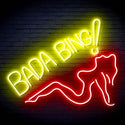 ADVPRO Bada Bing! With Sexy Lady Ultra-Bright LED Neon Sign fn-i4049 - Red & Yellow