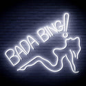 ADVPRO Bada Bing! With Sexy Lady Ultra-Bright LED Neon Sign fn-i4049 - White