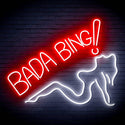 ADVPRO Bada Bing! With Sexy Lady Ultra-Bright LED Neon Sign fn-i4049 - White & Red