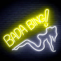 ADVPRO Bada Bing! With Sexy Lady Ultra-Bright LED Neon Sign fn-i4049 - White & Yellow