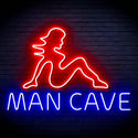 ADVPRO Sexy Lady MAN CAVE Ultra-Bright LED Neon Sign fn-i4054 - Blue & Red
