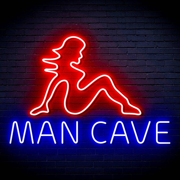 ADVPRO Sexy Lady MAN CAVE Ultra-Bright LED Neon Sign fn-i4054 - Blue & Red