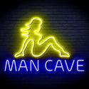 ADVPRO Sexy Lady MAN CAVE Ultra-Bright LED Neon Sign fn-i4054 - Blue & Yellow