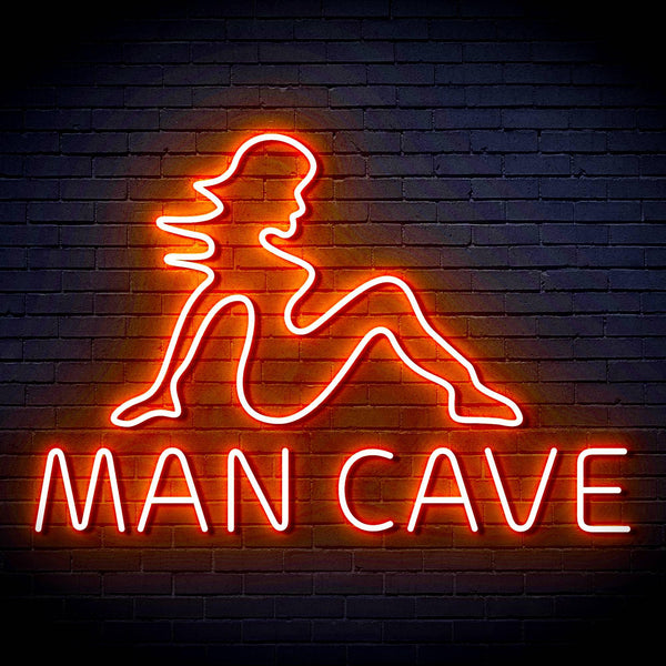 ADVPRO Sexy Lady MAN CAVE Ultra-Bright LED Neon Sign fn-i4054 - Orange