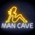 ADVPRO Sexy Lady MAN CAVE Ultra-Bright LED Neon Sign fn-i4054 - White & Golden Yellow