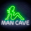 ADVPRO Sexy Lady MAN CAVE Ultra-Bright LED Neon Sign fn-i4054 - White & Green