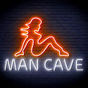 ADVPRO Sexy Lady MAN CAVE Ultra-Bright LED Neon Sign fn-i4054 - White & Orange