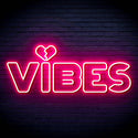ADVPRO VIBES with Heart Ultra-Bright LED Neon Sign fn-i4059 - Pink