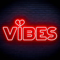 ADVPRO VIBES with Heart Ultra-Bright LED Neon Sign fn-i4059 - Red