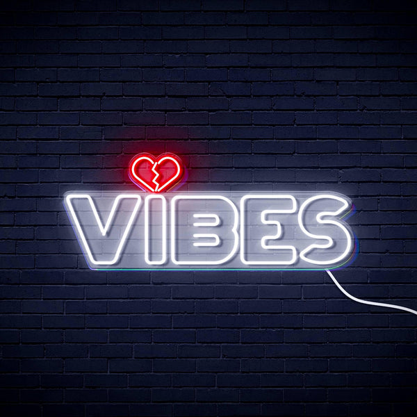ADVPRO VIBES with Heart Ultra-Bright LED Neon Sign fn-i4059