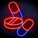 ADVPRO Medicine Tablet and Pills Ultra-Bright LED Neon Sign fn-i4060 - Blue & Red