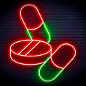 ADVPRO Medicine Tablet and Pills Ultra-Bright LED Neon Sign fn-i4060 - Green & Red