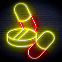 ADVPRO Medicine Tablet and Pills Ultra-Bright LED Neon Sign fn-i4060 - Red & Yellow