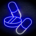 ADVPRO Medicine Tablet and Pills Ultra-Bright LED Neon Sign fn-i4060 - White & Blue