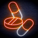 ADVPRO Medicine Tablet and Pills Ultra-Bright LED Neon Sign fn-i4060 - White & Orange