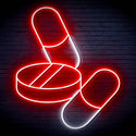 ADVPRO Medicine Tablet and Pills Ultra-Bright LED Neon Sign fn-i4060 - White & Red