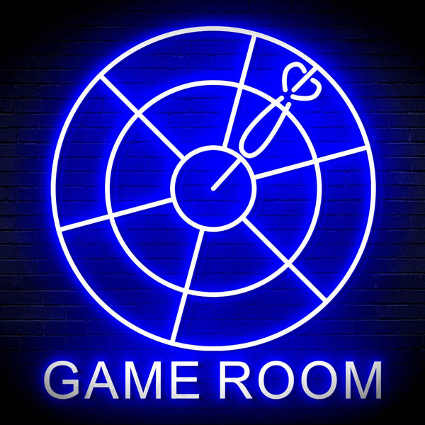 ADVPRO Game Room with Darts Signage Ultra-Bright LED Neon Sign fn-i4062 - Blue