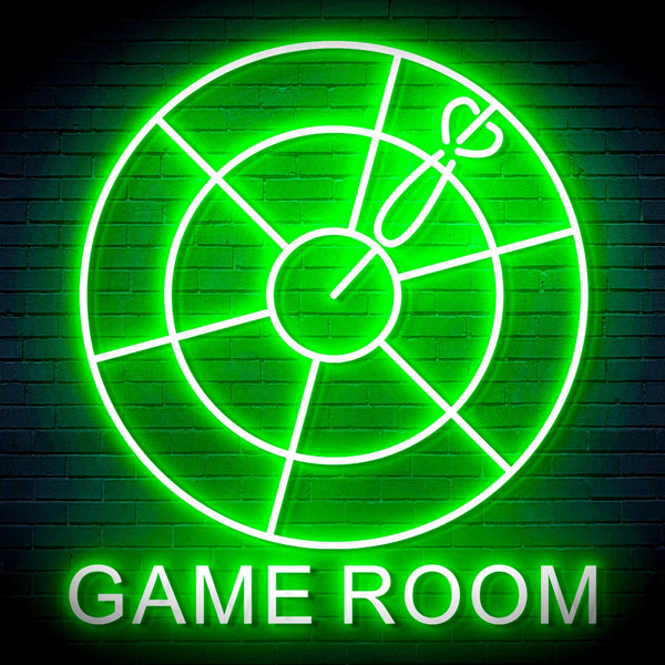 ADVPRO Game Room with Darts Signage Ultra-Bright LED Neon Sign fn-i4062 - Golden Yellow