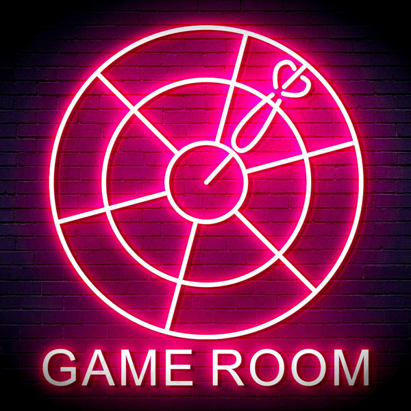 ADVPRO Game Room with Darts Signage Ultra-Bright LED Neon Sign fn-i4062 - Pink