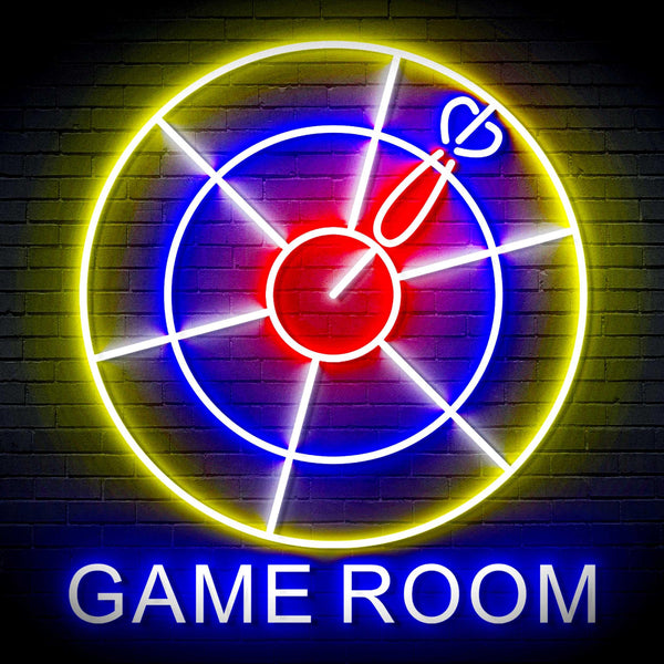 ADVPRO Game Room with Darts Signage Ultra-Bright LED Neon Sign fn-i4062 - Multi-Color 1