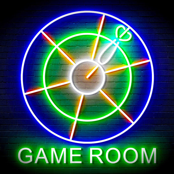 ADVPRO Game Room with Darts Signage Ultra-Bright LED Neon Sign fn-i4062 - Multi-Color 3