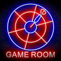 ADVPRO Game Room with Darts Signage Ultra-Bright LED Neon Sign fn-i4062 - Red & Blue