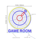 ADVPRO Game Room with Darts Signage Ultra-Bright LED Neon Sign fn-i4062 - Size