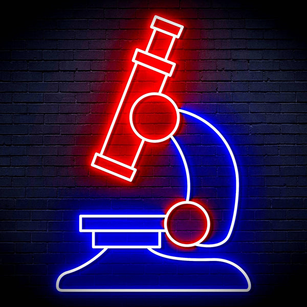 ADVPRO Microscope Ultra-Bright LED Neon Sign fn-i4063 - Blue & Red