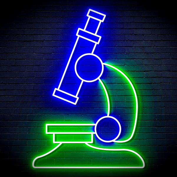 ADVPRO Microscope Ultra-Bright LED Neon Sign fn-i4063 - Green & Blue