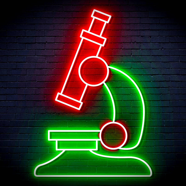 ADVPRO Microscope Ultra-Bright LED Neon Sign fn-i4063 - Green & Red