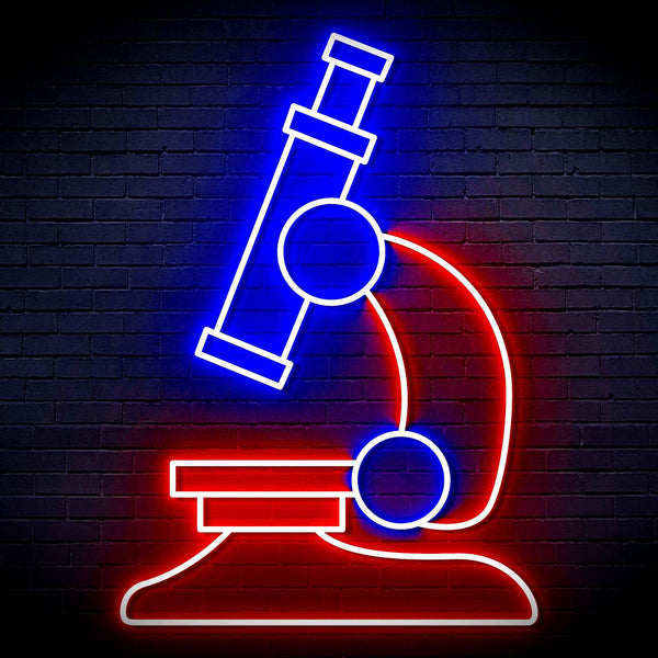 ADVPRO Microscope Ultra-Bright LED Neon Sign fn-i4063 - Red & Blue
