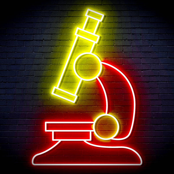 ADVPRO Microscope Ultra-Bright LED Neon Sign fn-i4063 - Red & Yellow