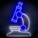 ADVPRO Microscope Ultra-Bright LED Neon Sign fn-i4063 - White & Blue