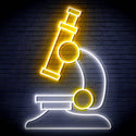 ADVPRO Microscope Ultra-Bright LED Neon Sign fn-i4063 - White & Golden Yellow