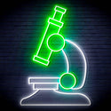ADVPRO Microscope Ultra-Bright LED Neon Sign fn-i4063 - White & Green