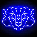 ADVPRO Origami Beer Head Face Ultra-Bright LED Neon Sign fn-i4065 - Blue