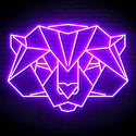ADVPRO Origami Beer Head Face Ultra-Bright LED Neon Sign fn-i4065 - Purple