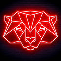 ADVPRO Origami Beer Head Face Ultra-Bright LED Neon Sign fn-i4065 - Red