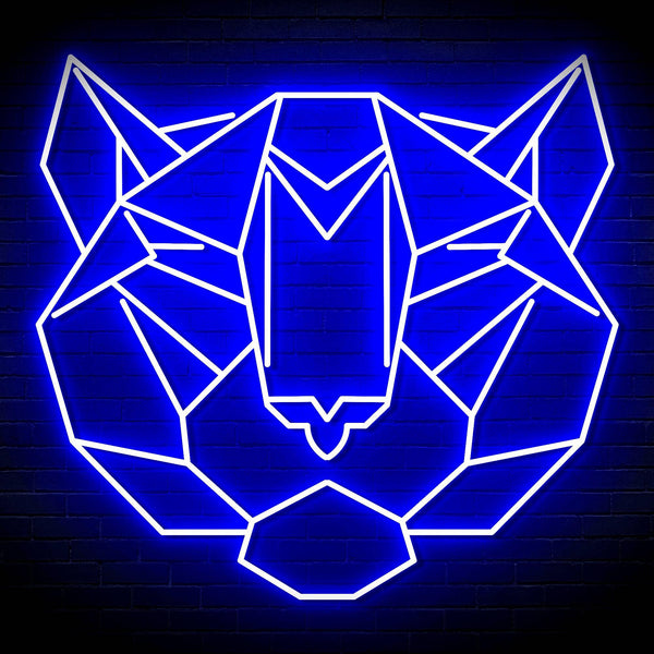 ADVPRO Origami Tiger Head Face Ultra-Bright LED Neon Sign fn-i4066 - Blue