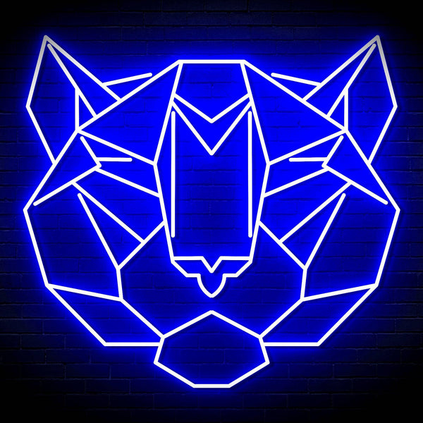 ADVPRO Origami Tiger Head Face Ultra-Bright LED Neon Sign fn-i4066 - Blue
